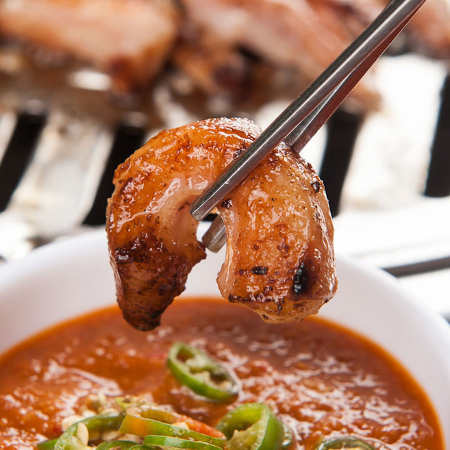 고소하고 쫄깃한 캠핑 구이용 막창 돼지 초벌막창 수입산, 1개, 2kg