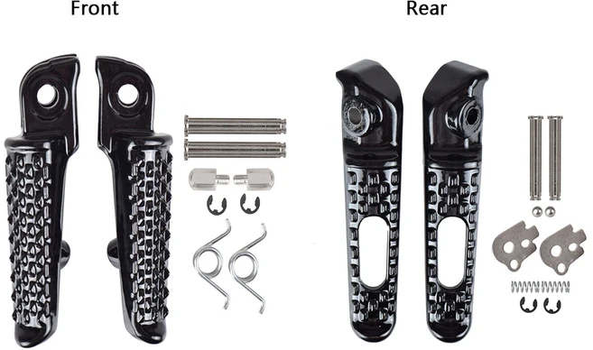 CBR 1000 RR 오토바이 혼다 - 발판 전면 풋 페달 받침, 02 Front Rear Black