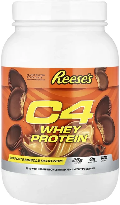 새해 건강을 선물하세요 C4 / Cellucor C4® 유청 단백질 Rease's 땅콩 버터 및 초콜릿 맛 1.13kg(2.48lb) 특별관리진행, C4CellucorC4유청단백질Reases땅콩버터및초콜, 1.13kg, 1개 - 쿠팡
