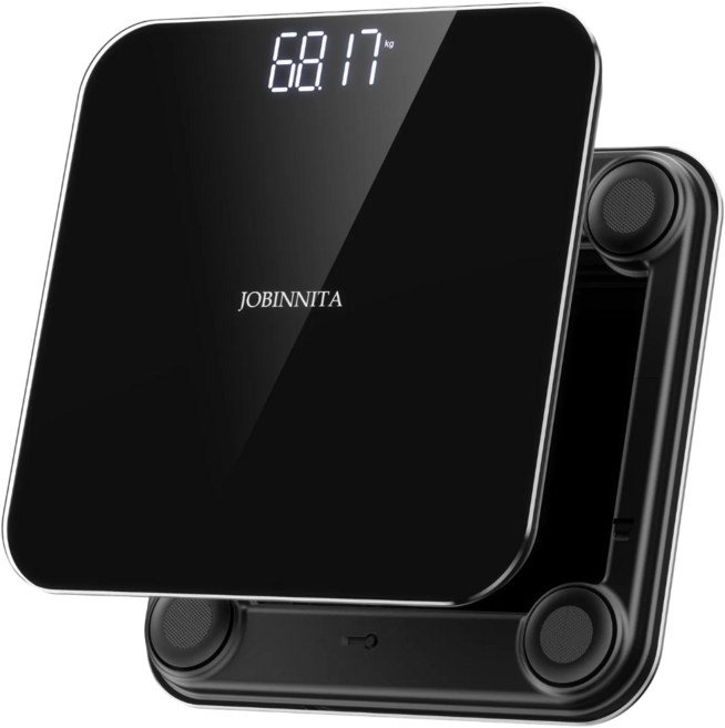조빈니타 LED 디지털 가정용 체중계, 1개, 블랙, TSB-180K
