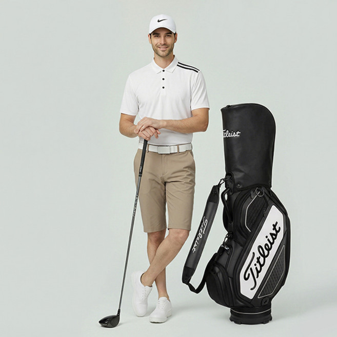 [삼공오공] 골프웨어 남성 여름 스트레치 스판 골프반바지 하의 출퇴근용 비즈니스캐주얼