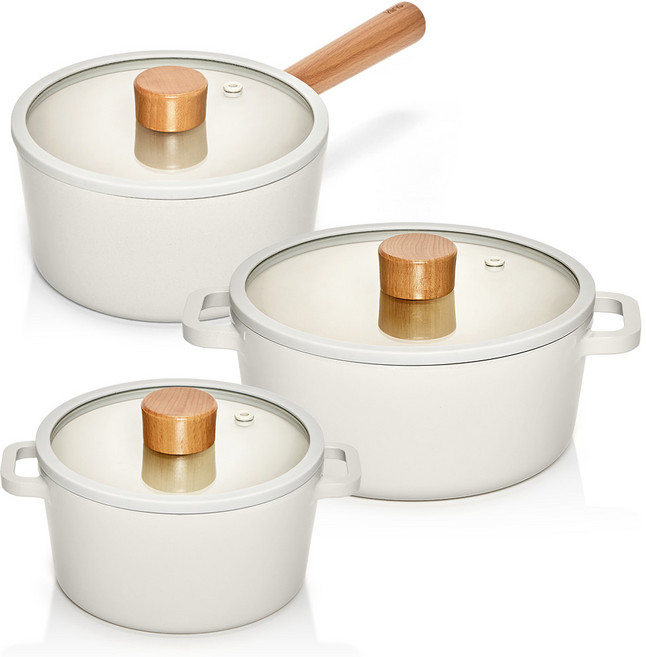 클리나 루아 IH 인덕션 냄비 3종세트(양수16+편수18+양수20), 단품, 1개