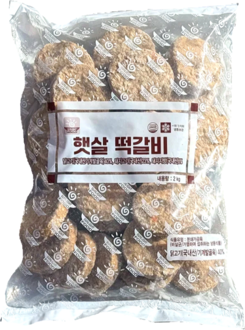 마니쿡스 떡갈비, 6개, 2kg