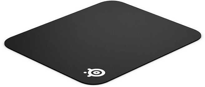 SteelSeries 게이밍 마우스패드 블랙 소형 논슬립 고무베이스 25cm×21cm×0.2cm QcK mini 63005
