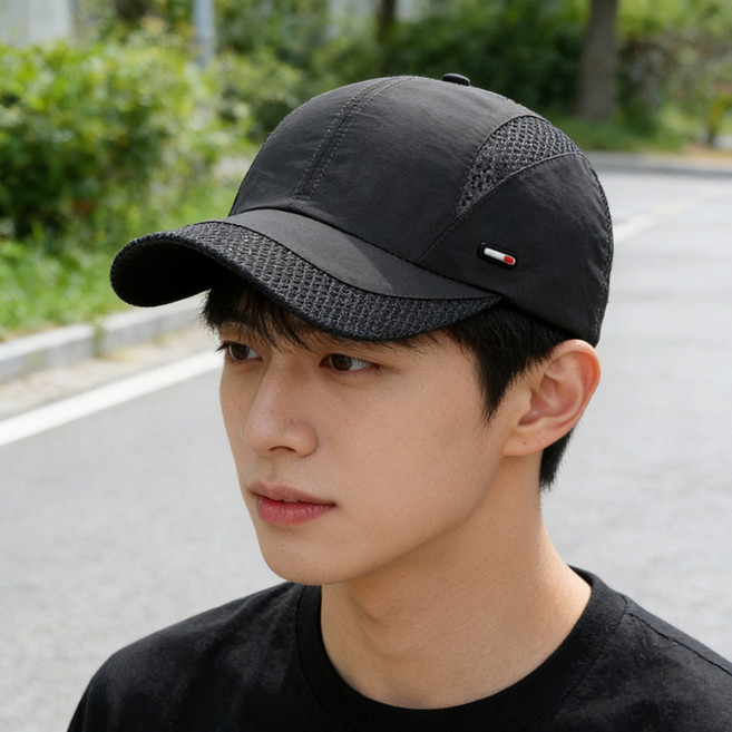 속건 통기성 초박형 야구 모자 사이즈 조절 가능 남녀공용 레저 선가리 스포츠 모자