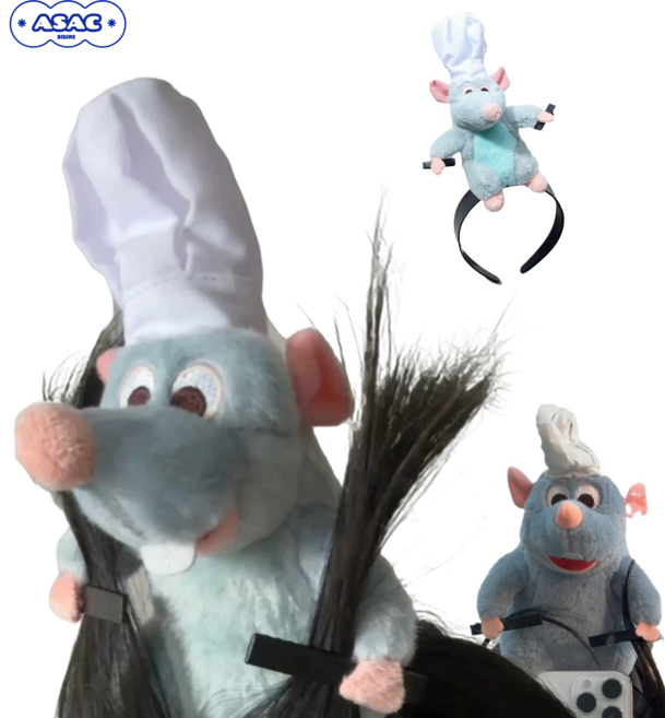 라따뚜이 귀여운 머리카락 잡는 머리띠 선물 아삭스퀘어