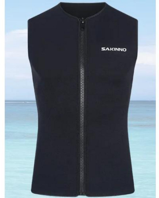 서핑복 따뜻한 잠수복 탑 남성 냉수 3MM 네오프렌 조끼 자켓 민소매 풀 지퍼 태양 보호 다이빙 및 서핑, Woman, XXL