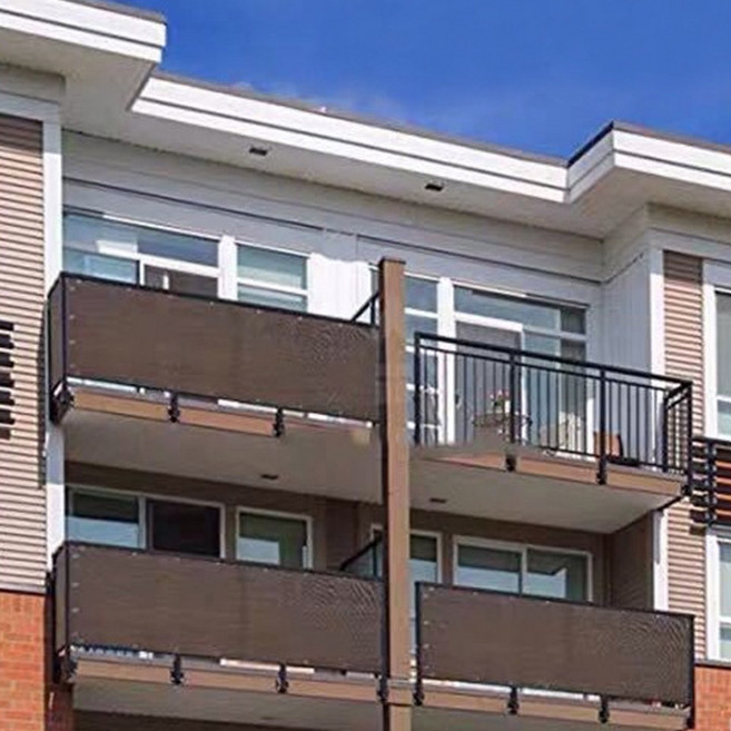 HK.sell 사생활 보호 테라스 가림막 난간 가리개, 1mX6m 투톤브라운