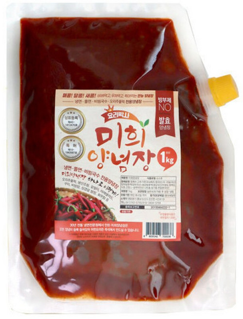 양념소스 비빔장 냉면양념장 쫄면장 비빔국수양념장 국내산재료 방부제NO, 양념소스 비빔장 냉면양념장 쫄면장 비빔국수양념장 국내산, 1개, 1kg