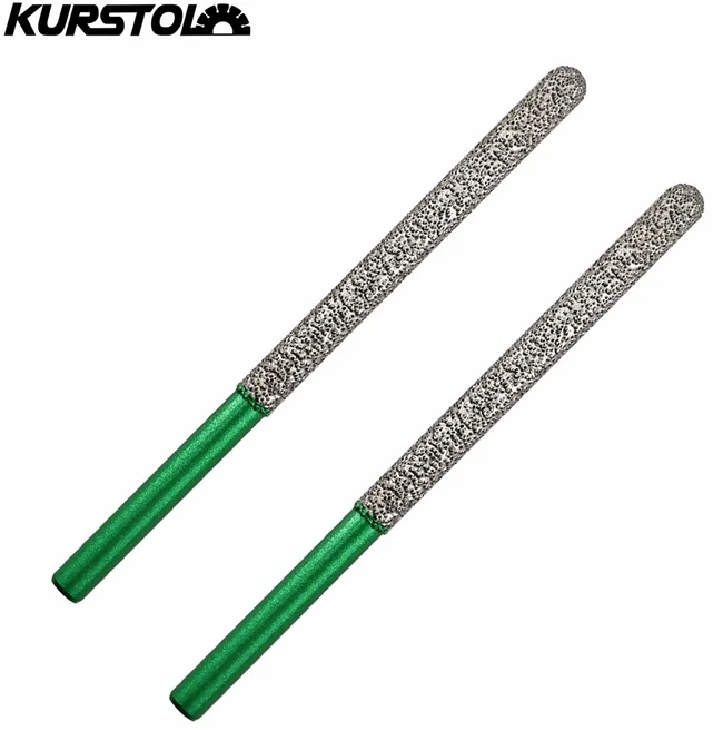 KURSTOL 다이아몬드 밀링 비트 절구통 제거 벽돌 사이 미세 라운드 생크 핑거 7.2mm 2 개, 01 2pcs 7.2-74mm