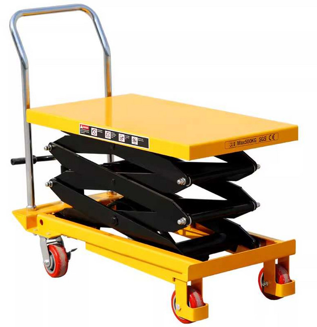 접이식 전동 구루마 유압 리프트 수레 핸드 카트 밀바, 1개, 150KG 0.72m 테이블 700x450