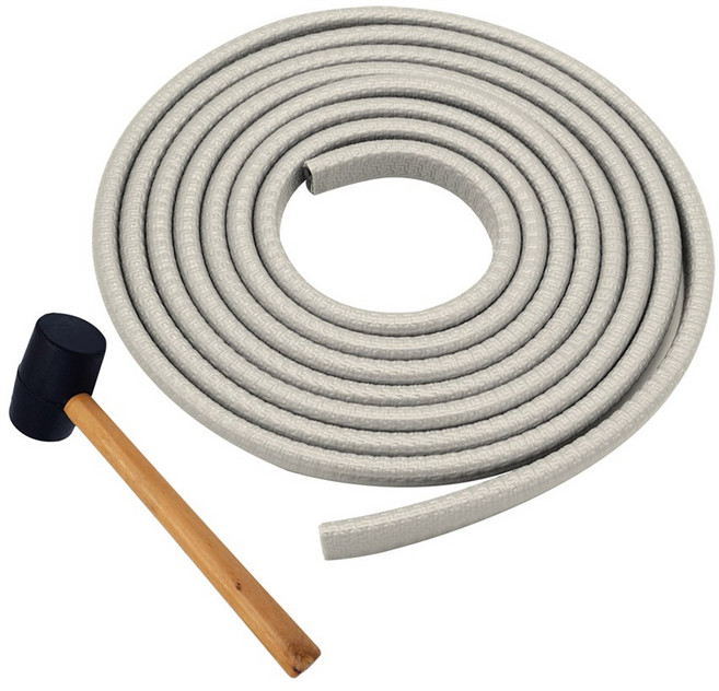 자동차몰딩 엣지 (망치세트) 스탠재질 고무 카풍차단 도어가드 트렁크 본넷, 1개, 그레이