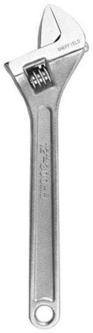 쉐필드 300mm 몽키스패너 조절렌치 스패너 가정용 산업용 만능 수공구 작업 공구 kim083Sr