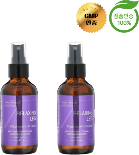 1+1 세븐 미네랄 마그네슘 오일 스프레이 118ml, 2개 - 쿠팡