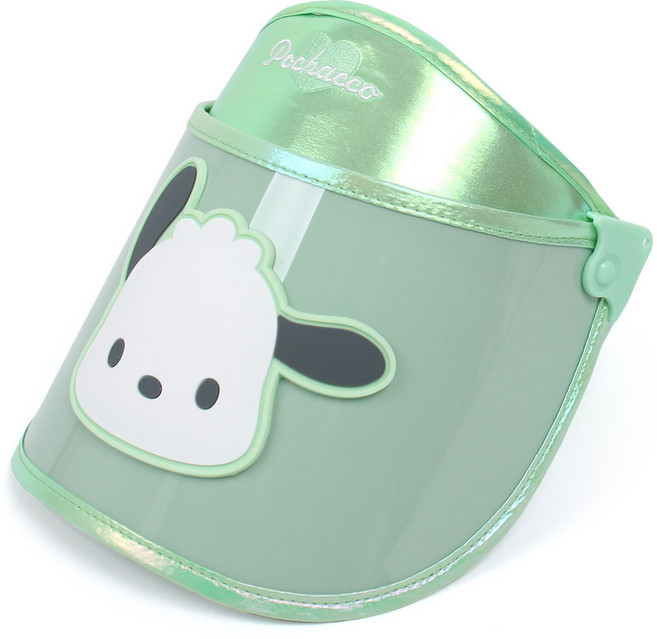 넓은 창에 각도까지 조절되는 포차코 케릭터가 귀엽게 디자인된 각도조절 가능 썬캡