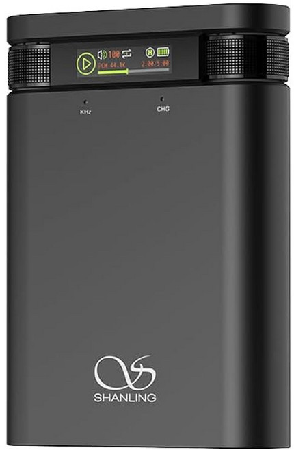 Shanling H2 2in1 오디오 플레이어 휴대용 DAC 데스크탑 폰 LDAC HiFi 재 블루투스 5 4 USB LED 조명이 있는 양극 산화 알루미늄 최대 10 5시간 이상, Bla