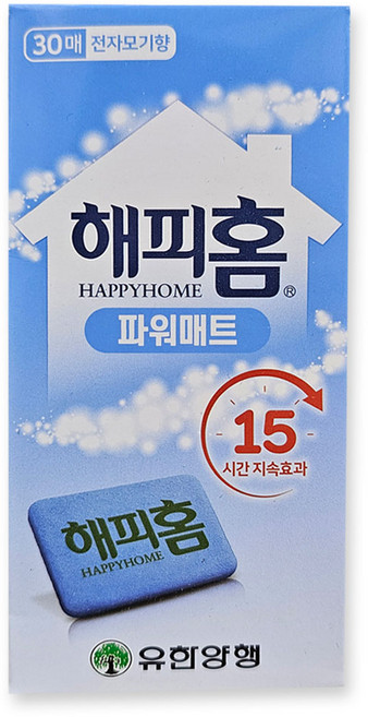 해피홈 파워매트 리필 30매 전자모기향 모기약, 1개
