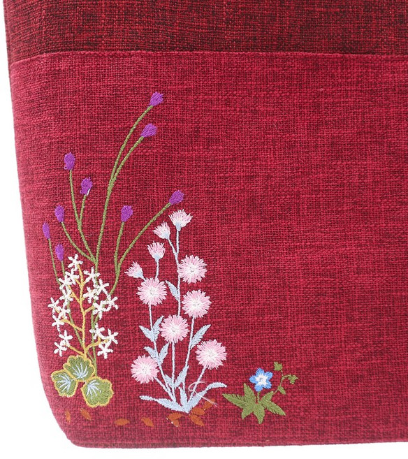 봉봉러브 전통 고급 면 꽃자수 숄더백 외국인선물 지인선물