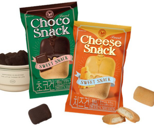 산과들에 건빵 과자 간식 초코건 x10봉+치즈건x10봉, 1세트, 40g