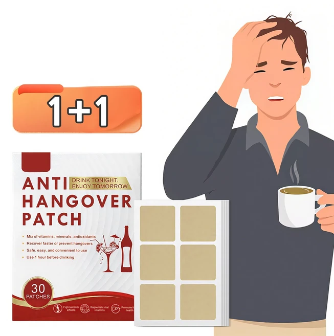 파티패치 숙취해소제 숙취패치 음주 후 아침 회복 메스꺼움 완화 여행 크루즈 필수템 숙취해소환 파티패치, 30개입, 2개 - 쿠팡