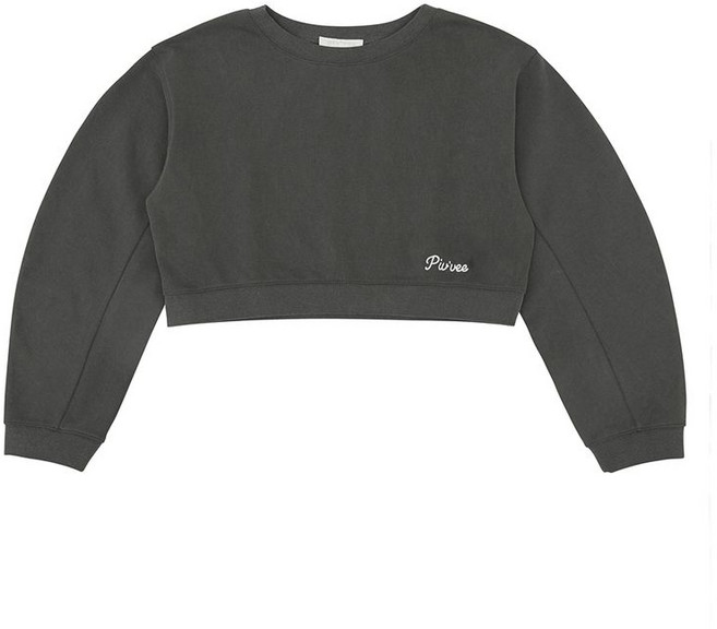 PIV’VEE Balloon Sleeve Sweatshirt (fuzzy charcoal)