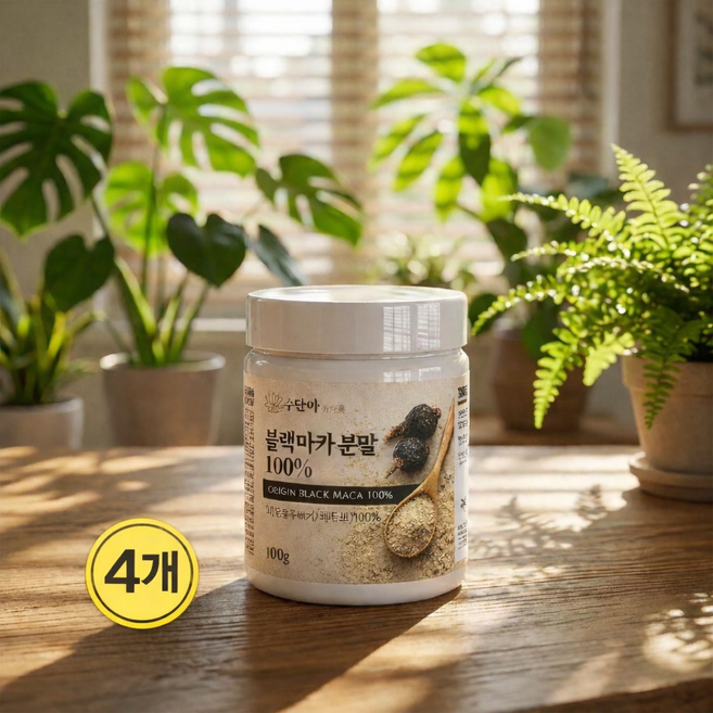 (킴스에디션) 블랙마카 분말 100% 마카 젤라틴화 공법, 4개, 130g