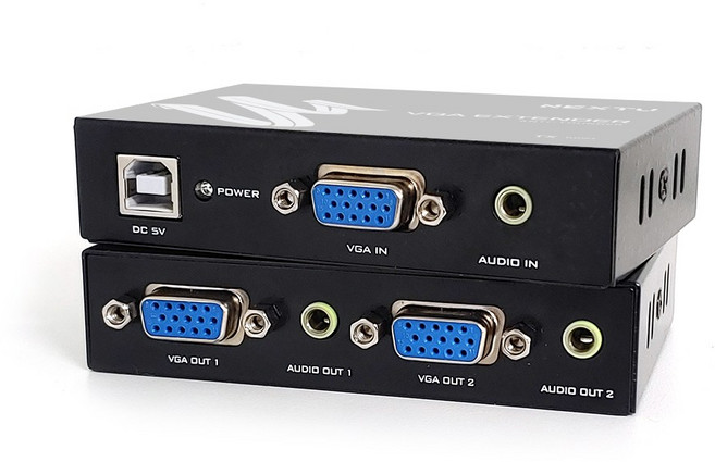 VGA거리연장기 RGB리피터 100M 영상/음성전송 seo*88071mx, 본상품선택, 1개