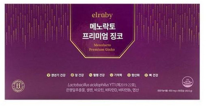 휴온스 메노락토 프리미엄 징코 450mg x 90캡슐 x 1박스, 90정