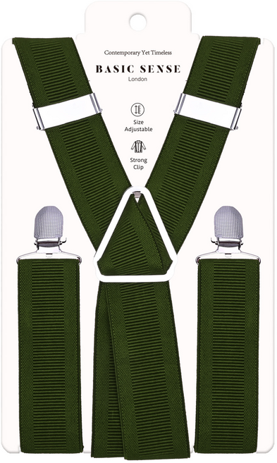 베이직센스 남자 정장 멜빵벨트 웨딩 촬영용 35mm X자 서스펜더