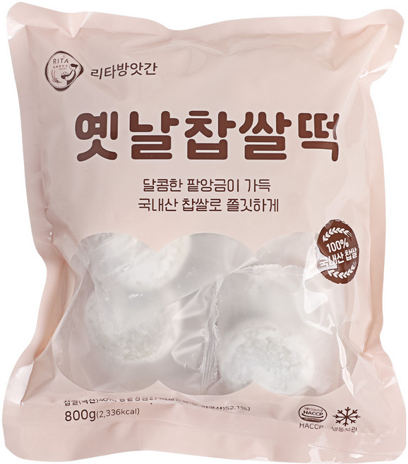 리타방앗간 그때 그 맛 추억의 옛날 찹쌀떡, 16개, 50g
