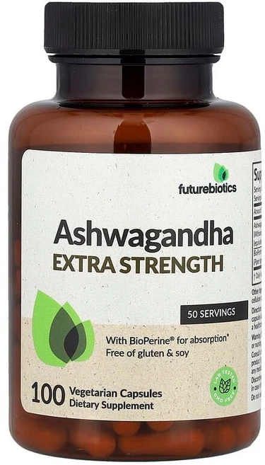 Futurebiotics 아슈와간다 엑스트라 스트렝스 캡슐 100정, 1개 - 쿠팡