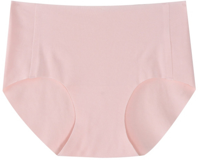 ShiJuGi 細織姬 零著感莫代爾無痕女內褲 舒適高彈力多色可選, 粉,M