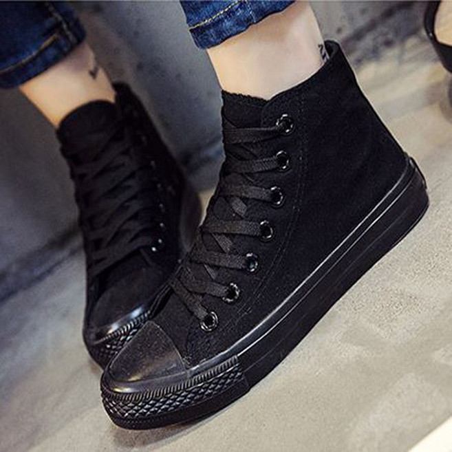 베리슈 남녀공용 커플 캔버스화 로우 하이 하이탑 스니커즈 남성 여성 운동화