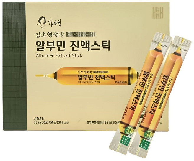 김소형 원방 알부민 진액스틱 15g 30포+쇼핑백 포함, 30개