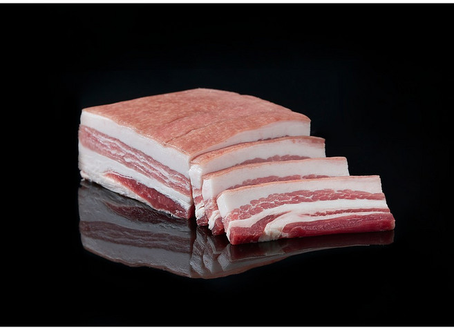 수라한상 세계3대 돼지고기 흑돼지 듀록 바베큐 구이용 2cm 오겹살 1kg, 1세트