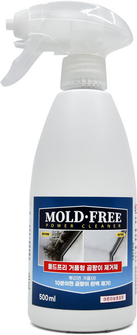 몰드프리 거품형 곰팡이 제거제 (500ml) 세제 제거 욕실 화장실 베란다 실리콘 창틀 청소 벽, 1개, 500ml