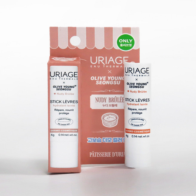 유리아쥬 스틱레브르 컬러드 립밤 컬러립밤, 1개, 4g, 성수01 누디브륄레