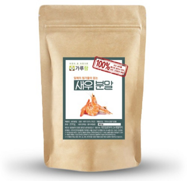 가루랑 100% 국산 새우분말 선식 1kg, 1개