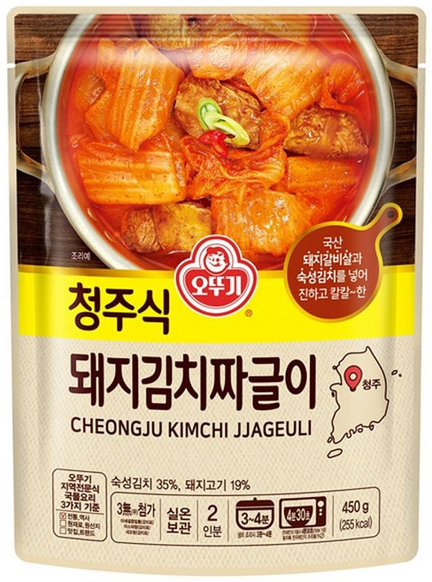 오뚜기 청주식 돼지김치짜글이 450g x 12 eun38640Oa