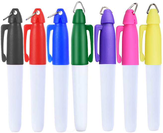 예코 골프공 라이너 유성펜 7색 세트 골프볼 마킹, 1세트