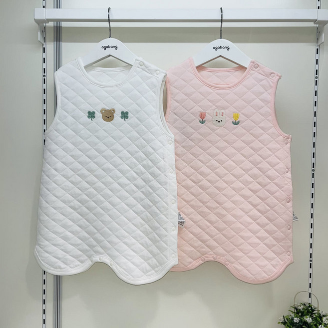 아가방(야탑점) 포근한 봄 수면 조끼입니다~~