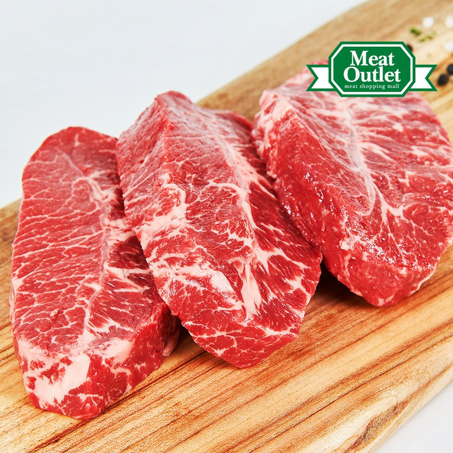 미트아울렛 숙성 냉장 부채살 프라임급(스테이크30mm) 300g 미국산, 1개