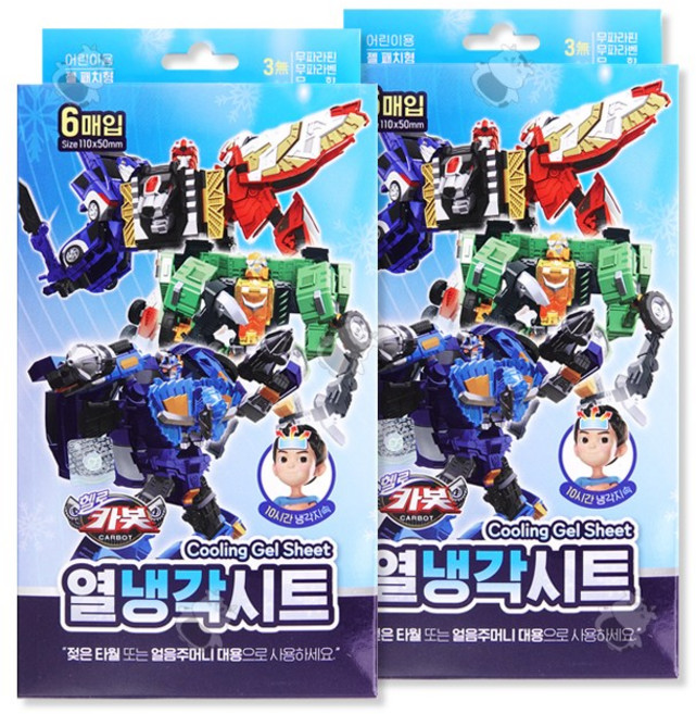 아텍스 헬로카봇 열냉각시트, 2개, 6개입