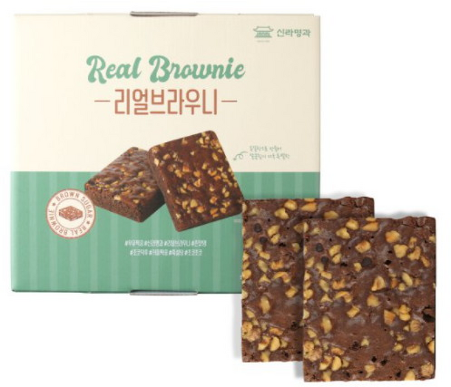 신라명과 리얼 브라우니 입, 520g, 8개