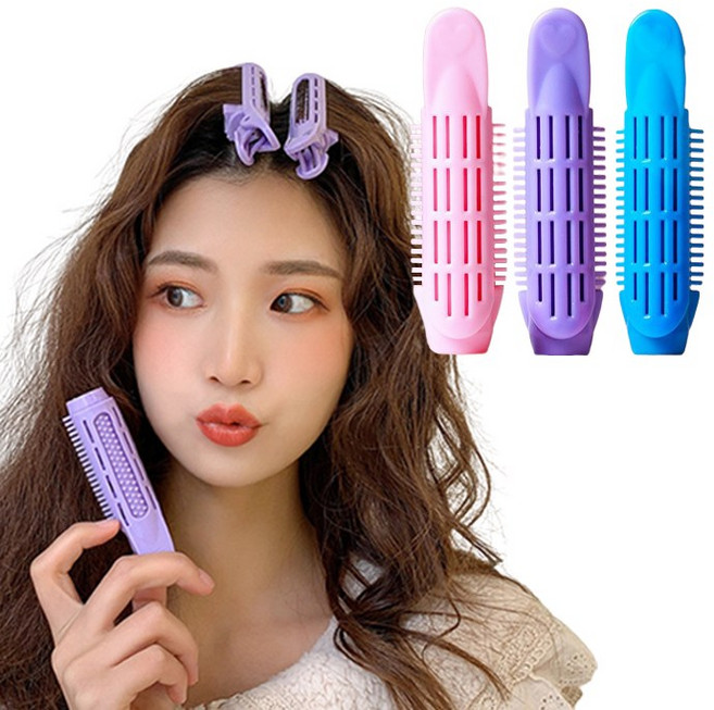 [056] 1+1 볼생볼사 강력세팅 여배우 뿌리 볼륨 집게, 본품(2개입), 여배우 헤어볼륨 집게/헤어롤