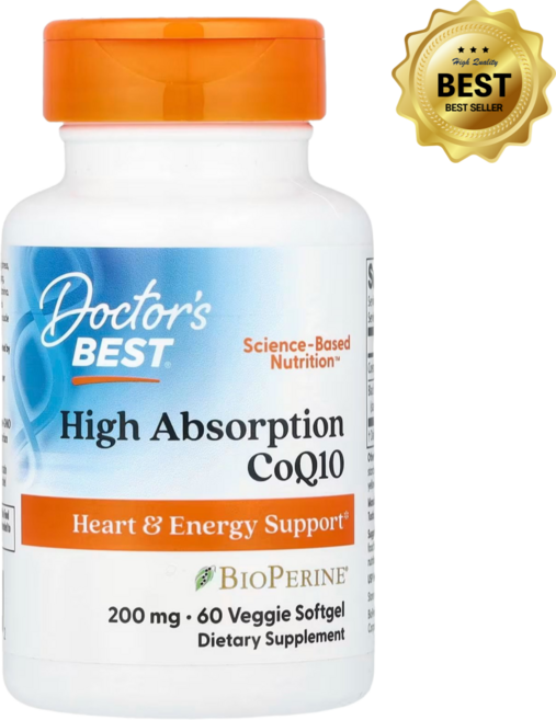 닥터스베스트 코엔자임Q10 코큐텐 코엔자임큐텐 coq10 바이오페린 200mg 캡슐60정, 60정, 1개