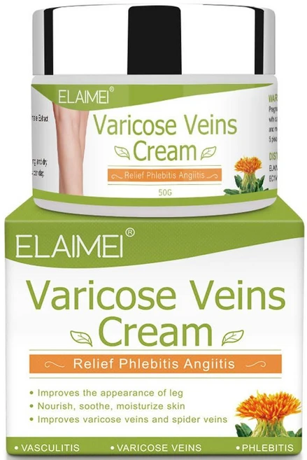 Varicose Vein Cream for Legs - Improves Blood Circulation Reduces Spider Veins and Heaviness Rel, 1 - 쿠팡