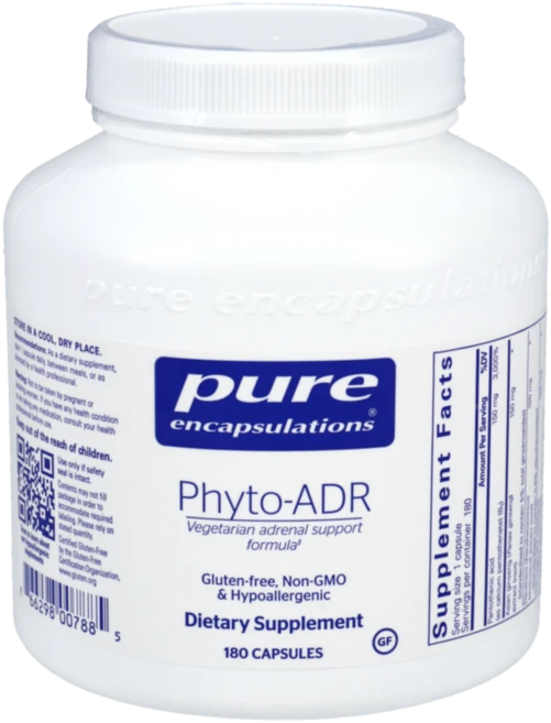 Pure Encapsulations Phyto ADR 퓨어 인캡슐레이션 판토텐산 인삼 아슈와간다 홍경천 황기 뿌리 추출물 함유 180정, 1개 - 쿠팡
