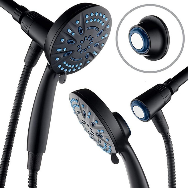 AquaCare Magneton 8-setting Magnetic Docking Hand Shower with Built-in Filter - On/Off Filtration