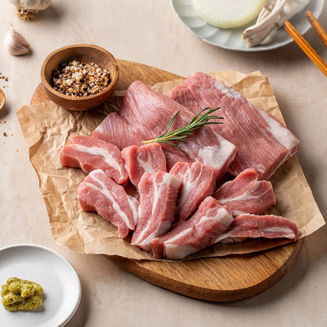 쫄깃하고 고소한 가브리살, 가브리살 덩어리(숯불용) 300g, 1개